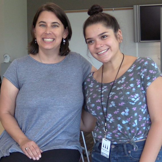 Earl Woods Scholar Mentor, Jen O'Connor and Mentee